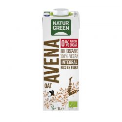 NaturGreen Bebida de avena Integral 0% Azucares Bio 1 L