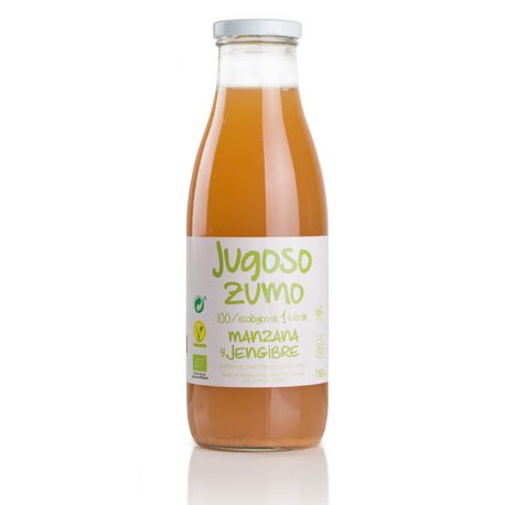 JUGOSO ZUMO DE MANZANA-JENGIBRE BIO 100% EXPRIMIDO 750 ML