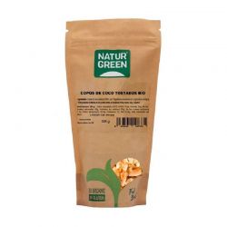 NaturGreen Cips de coco tostados salados Bio 125 g