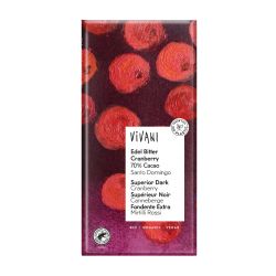 VIVANI CHOCOLATE NEGRO SUPERIOR CON ARANDANOS 100 G