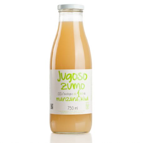 JUGOSO ZUMO DE MANZANA-KIWI 100% EXPRIMIDO 750 ML