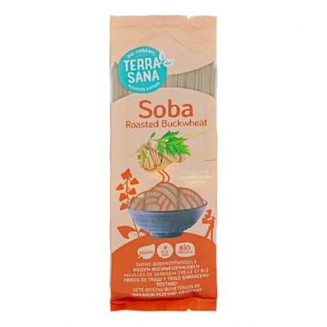 TerraSana Soba - Espaguetis japoneses de trigo-trigo sarraceno Tostado 250 gr