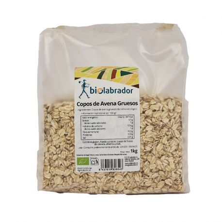 BIOLABRADOR COPOS DE AVENA GRUESOS 1 KG