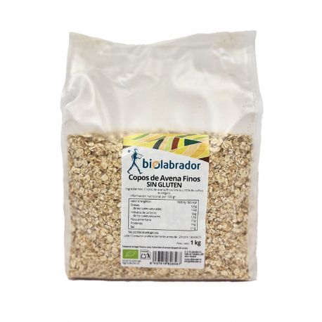 BIOLABRADOR COPOS DE AVENA FINOS SIN GLUTEN 1 KG