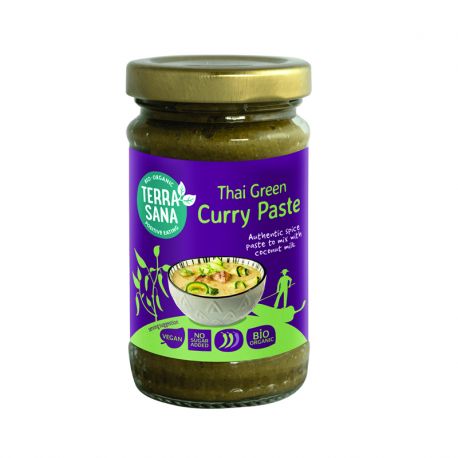 TerraSana Pasta de curry verde tailandes 120 g