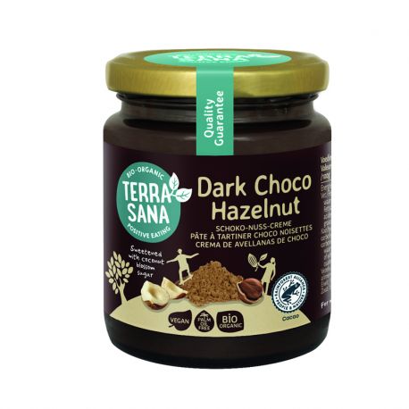 TerraSana Crema de cacao negro y avellana 250g