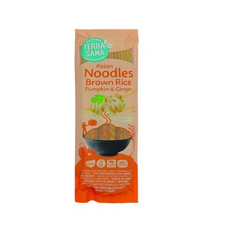 NOODLES DE ARROZ INTEGRAL CON CALABAZA Y JENGIBRE 250G