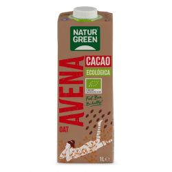 NaturGreen Bebida de avena con cacao y calcio Bio 1 L