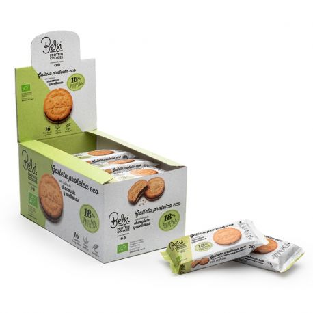 BELSI GALLETAS RELLENAS CACAO/AVELLANA PROTEICA ECO 70 G