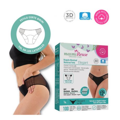 MASMI BRAGUITA MENSTRUAL ELEGANT TALLA S