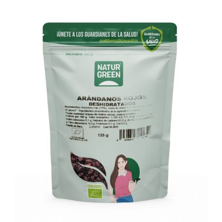 NATURGREEN ARANDANOS ROJOS DESHIDRATADOS BIO 125 G