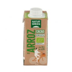 NaturGreen Bebida de arroz con cacao y calcio Bio 200 ml