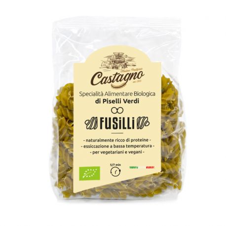 CASTAGNO ESPIRALES DE GUISANTES VERDES 250 G