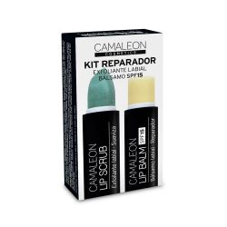 CAMALEON KIT REPARADOR LIPSCRUB MELON+LIPBALM