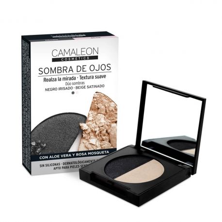 CAMALEON SOMBRAS DE OJOS NEGRO - BEIGE