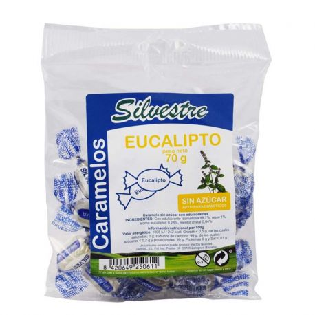 SILVESTRE CARAMELOS S/A EUCALIPTO 70 G