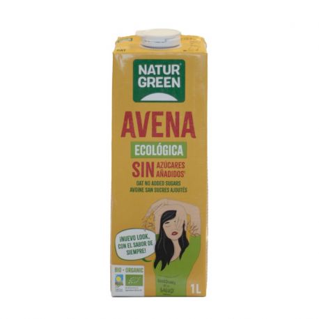 NaturGreen Bebida de avena sin azucares añadidos 1 l