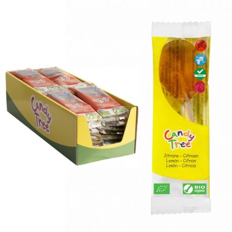 CANDY TREE PIRULETAS LIMON  (Caja 40 uds)