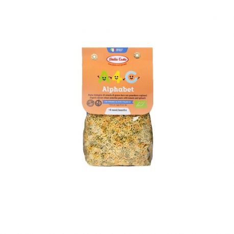 DALLA COSTA ALPHABET BABY TRICOLOR CON TOMATE Y ESPINACAS Y VIT B1 250 GR