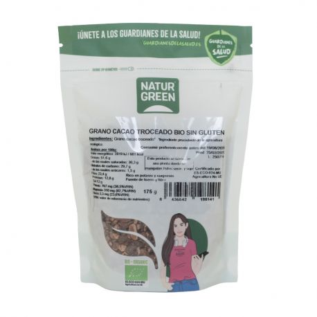NaturGreen Grano Cacao Troceado Doypack 175 g