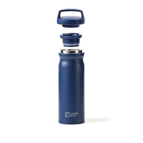 TRAVEL BLUE BOTELLA REUTILIZABLE AZUL 500 ML