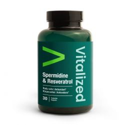 VITALIZED SPERMIDINE & RESVERATROL 30 CAPS.
