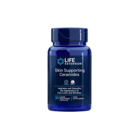 LIFE EXTENSION SKIN SUPPORTING CERAMIDES 30 CAP. LIQUIDAS