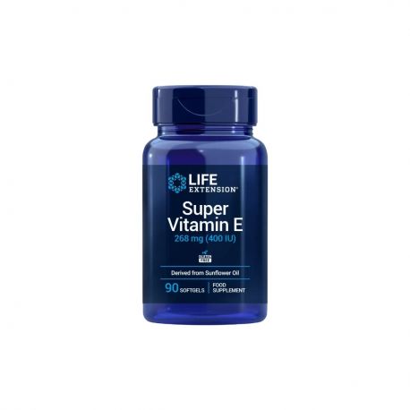 LIFE EXTENSION SUPER VITAMIN E 268 MG 400 IU 90 PERLAS