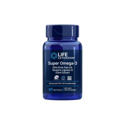 LIFE EXTENSION SUPER OMEGA-3 EPA/DHA WITG SESAME LIGNANS & OLIVE EXTRACT 60 PERLAS