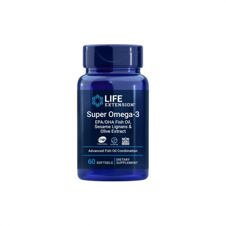 LIFE EXTENSION SUPER OMEGA-3 EPA/DHA WITG SESAME LIGNANS & OLIVE EXTRACT 60 PERLAS