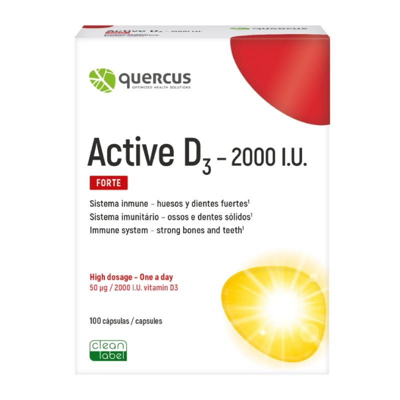 QUERCUS ACTIVE D3 3000 I.U 100 SOFTCAPS