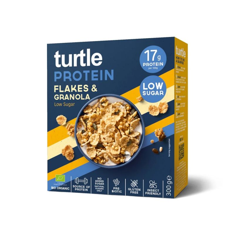 TURTLE PROTEIN CUNCH FLAKES LOW SUGAR 300 G