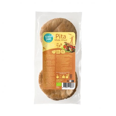 TerraSana Pan Pita de Trigo Integral 480 g