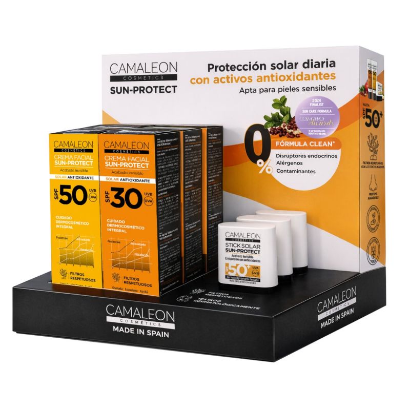 CAMALEON EXPOSITOR SOLARES 30+50+STICK