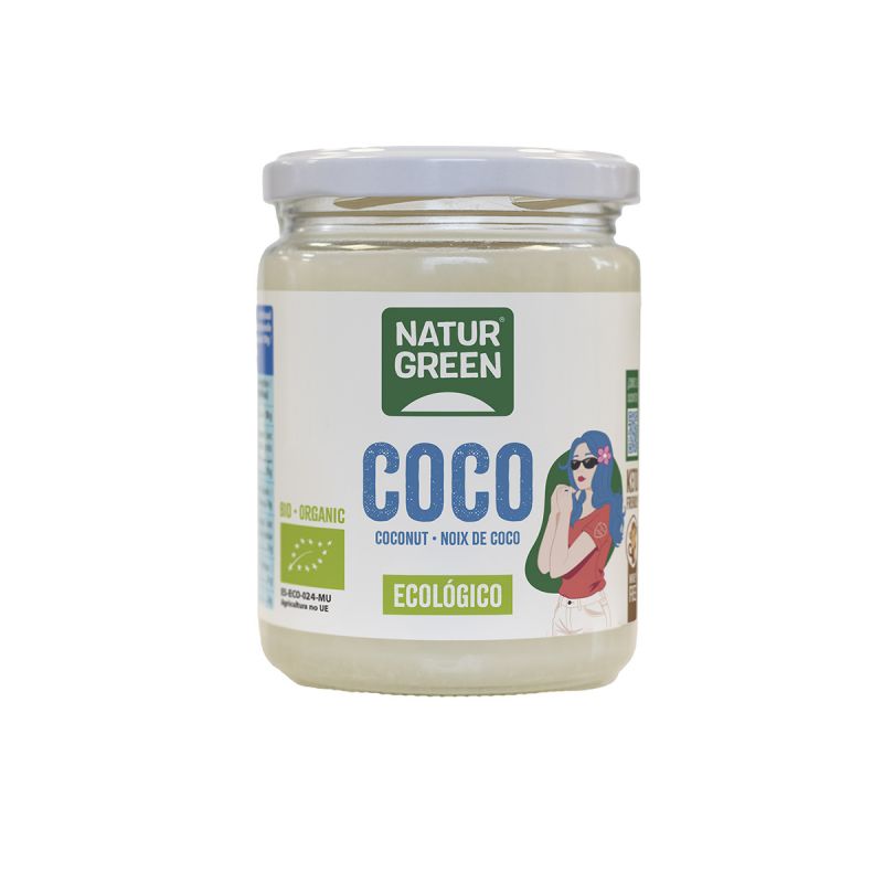 NATURGREEN ACEITE DE COCO VIRGEN BIO 430 ML / 400 G