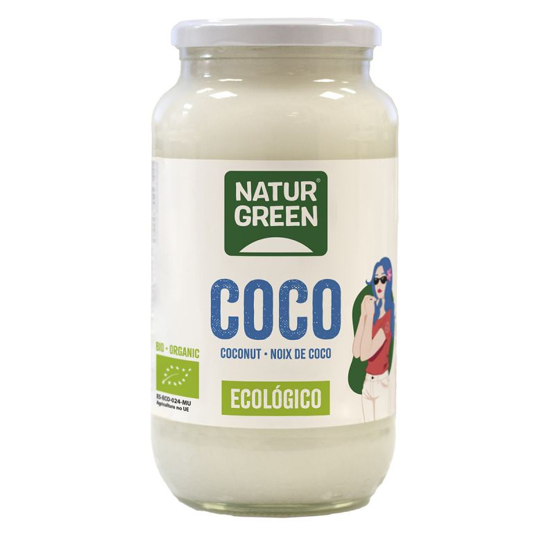 NATURGREEN ACEITE DE COCO VIRGEN BIO 860 ML / 800 G