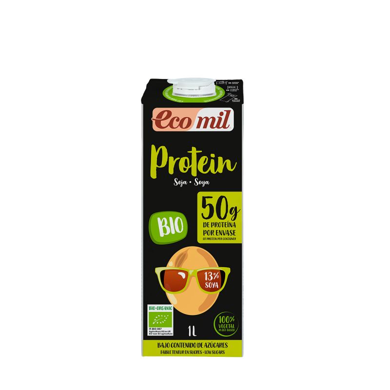 Ecomil Bebida de soja Protein Low Sugars Bio 1 L