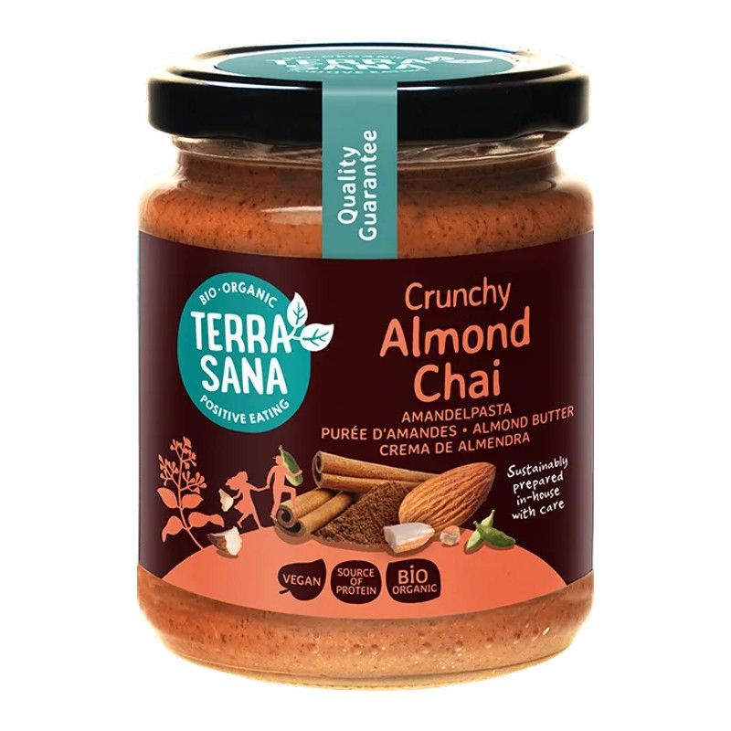 TerraSana Crema de almendras con trozos-chai 250g