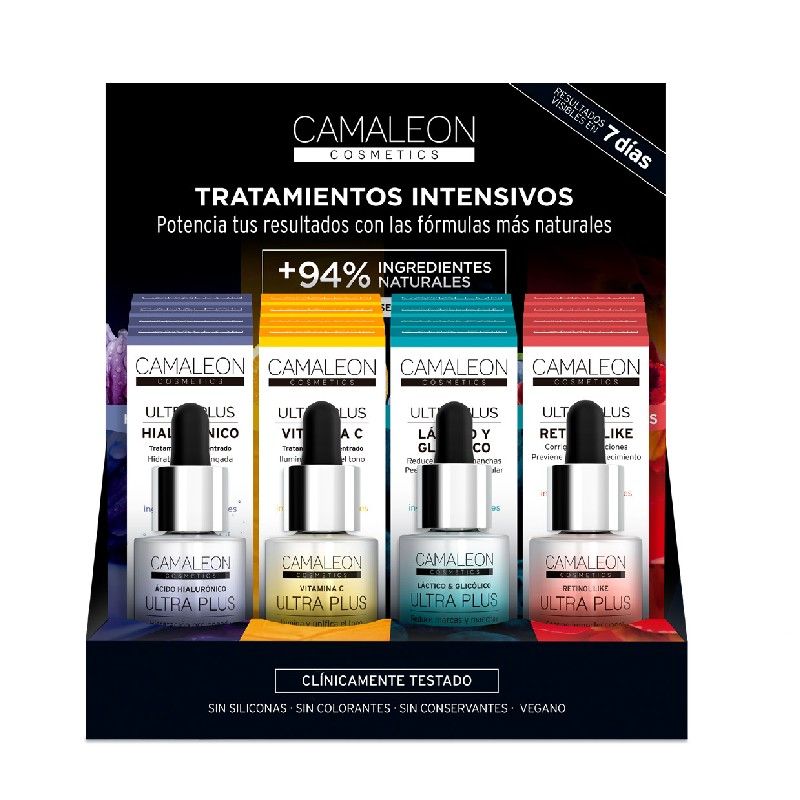 CAMALEON EXPOSITOR ULTRA PLUS 16 UDS (4 UDSXTIPO)+ 4 TESTER