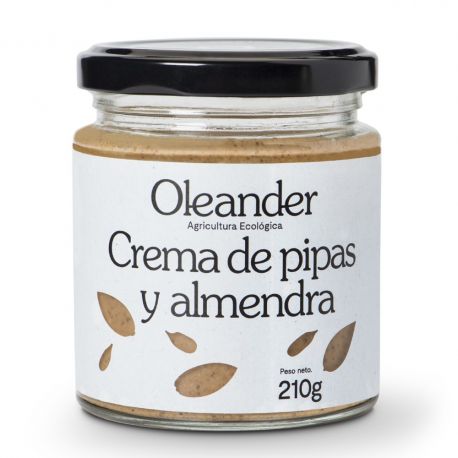 OLEANDER CREMA PIPAS Y ALMENDRAS TOSTADAS SAL 210 G