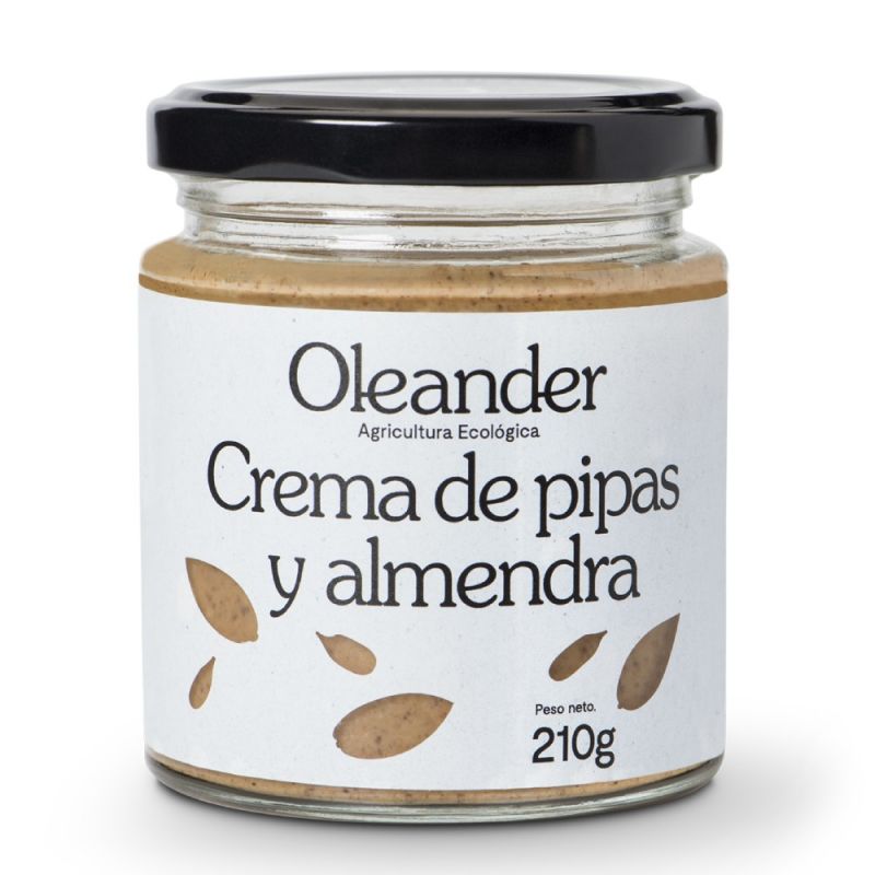 OLEANDER CREMA PIPAS Y ALMENDRAS TOSTADAS SAL 210 G