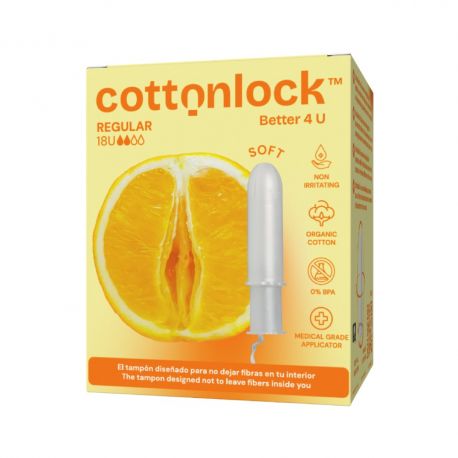 COTTONLOCK TAMPONES CON APLICADOR REGULAR 18 UDS