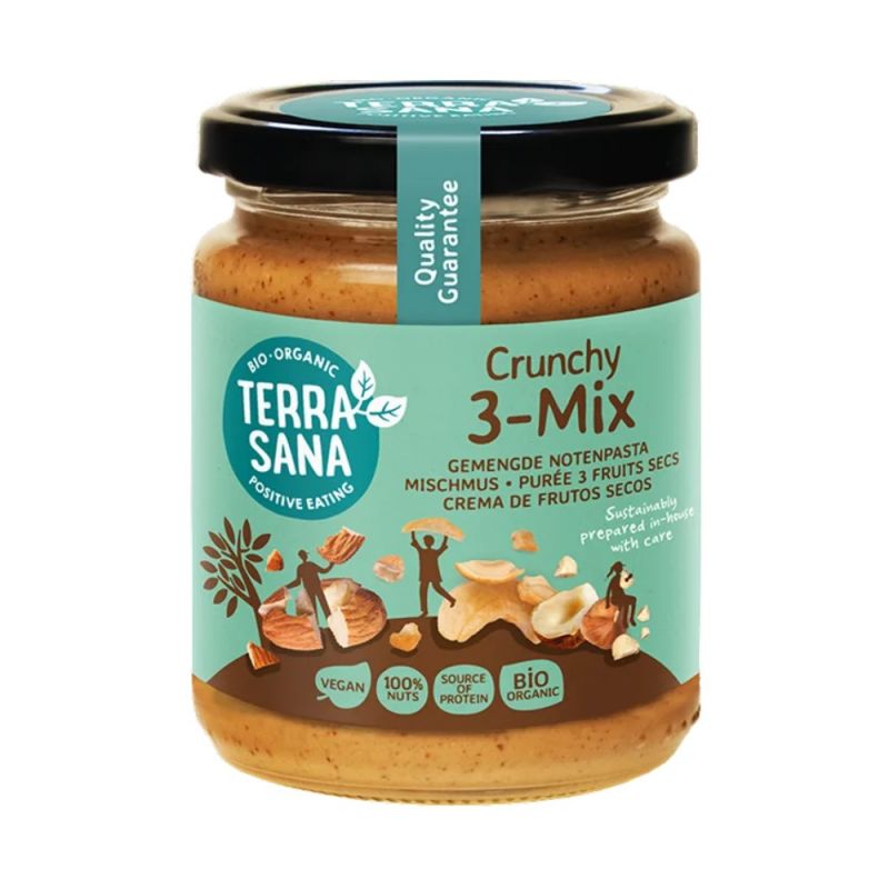 TerraSana 3-Mix crunchy (sin cacahuete) 250 g