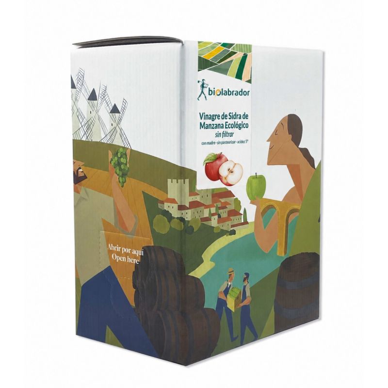 BIOLABRADOR VINAGRE DE SIDRA DE MANZANA SIN FILTRAR 5 L
