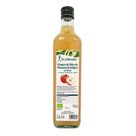 BIOLABRADOR VINAGRE DE SIDRA DE  MANZANA SIN FILTRAR 750 ML