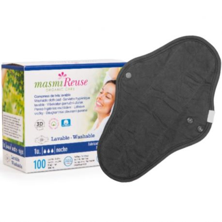 MASMI COMPRESAS DE TELA LAVABLE NOCHE CON ALAS