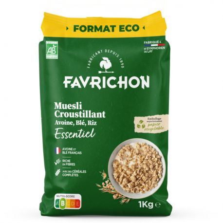 FAVRICHON CRUNCHY MUESLI ESENCIAL 1 KG