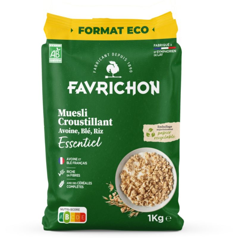 FAVRICHON CRUNCHY MUESLI ESENCIAL 1 KG