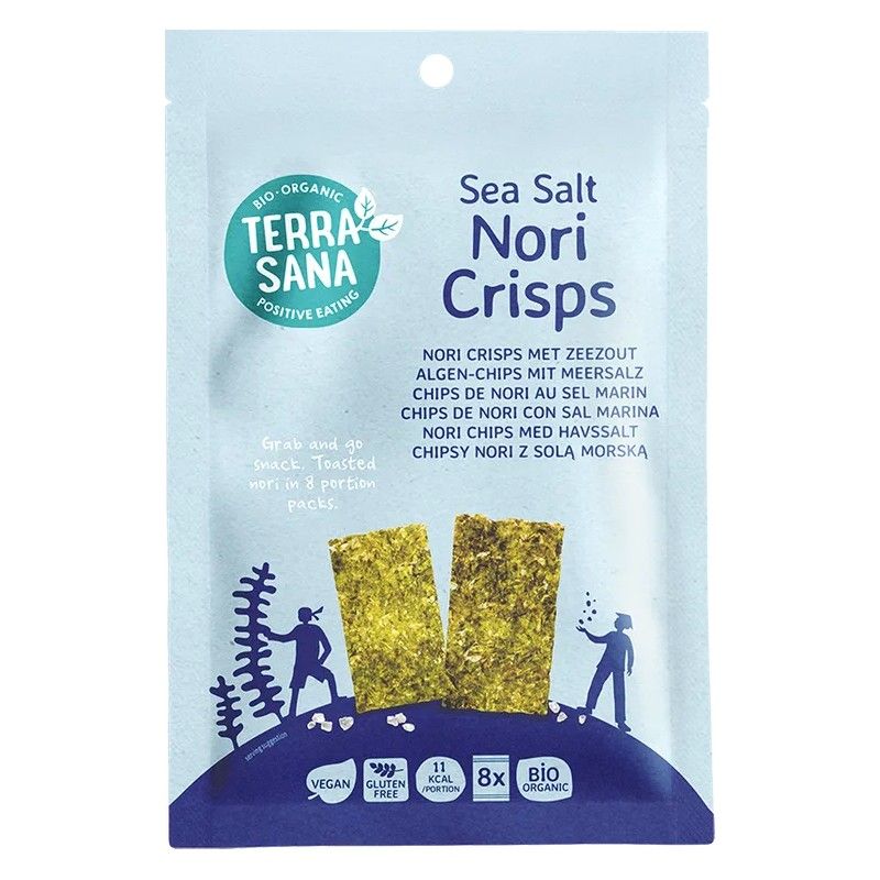 TerraSana Chips de nori con sal marina 16 g