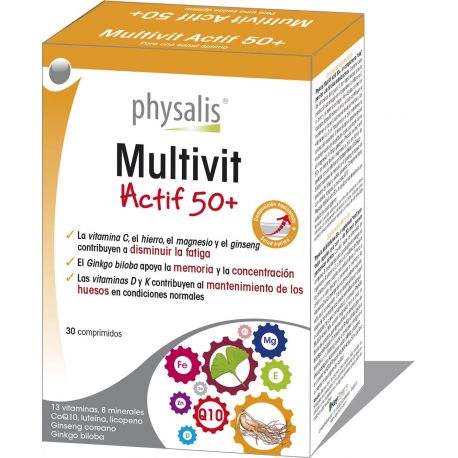 PHYSALIS MULTIVIT ACTIF 50+ 30 COMP